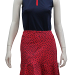 Fishers Flounce Skort in Jane Red & Navy