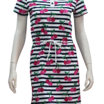 Essex Short Sleeve Dress in Charley Navy
