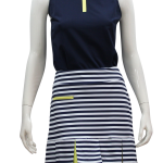 Delray Sleeveless Top in Navy w/ Lemon