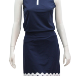 Sanibel Skort in Navy w/ White Rick Rack