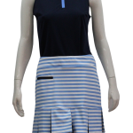Delray Sleeveless Top in Navy & Peri