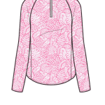 Shoreline Top in Finley Pink-