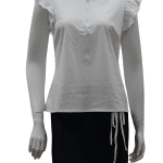 Marion Flutter Top in White