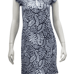 Marion Dress in Finley Navy