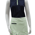 Delray Sleeveless Top in Navy w/ Celery