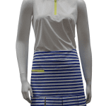 Delray Sleeveless Top in White w/ Lemon