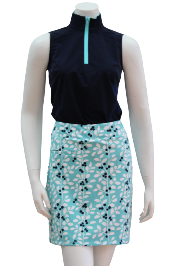 Sanibel Skort in Reese Aqua