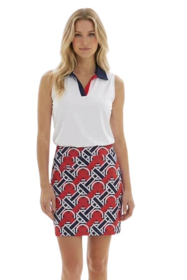 Sanibel Skort in Greer Red